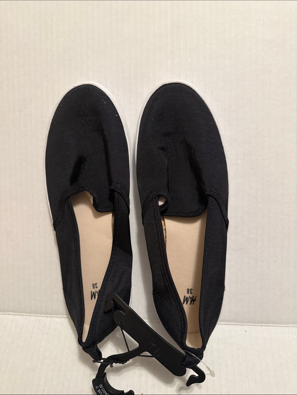 H&M Black Slip-On Platform Sneakers